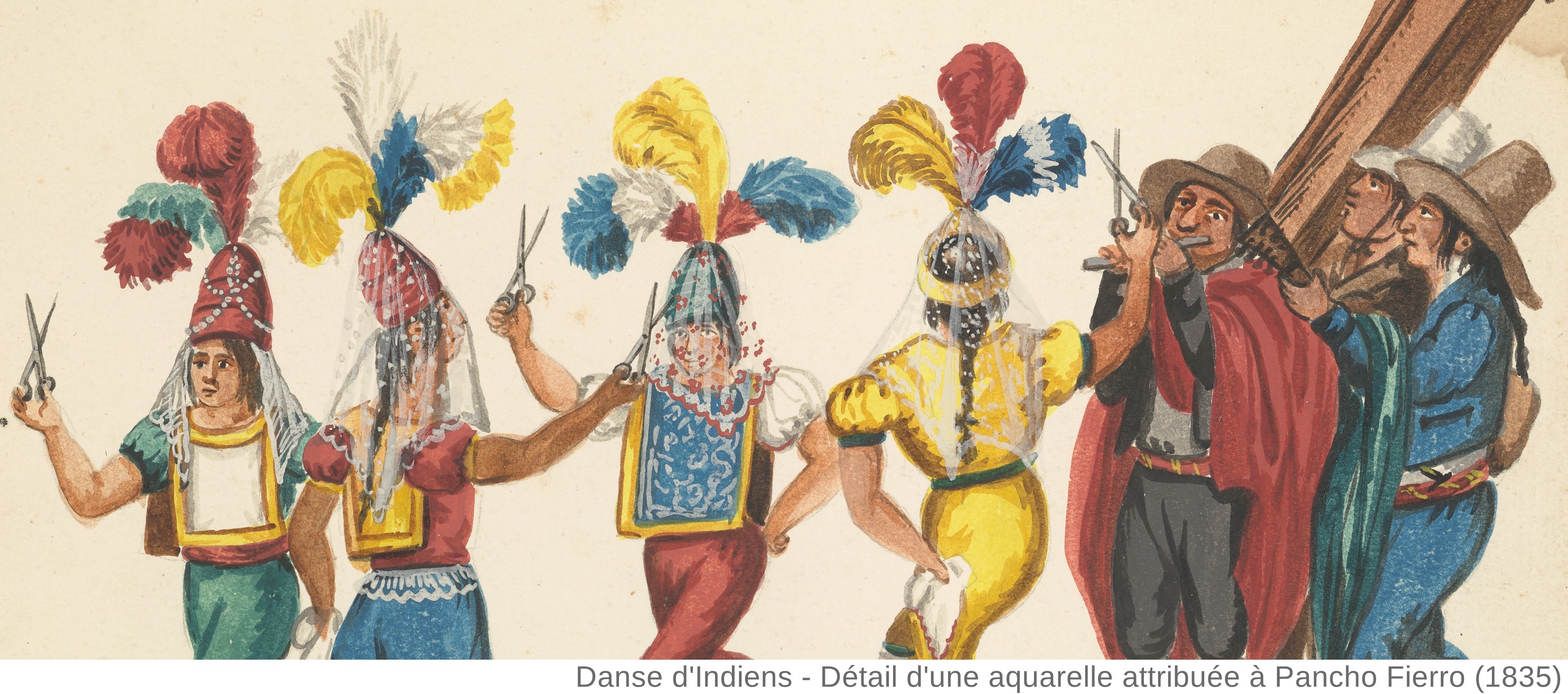 Danse d'Indiens - Pancho Fierro (1835)